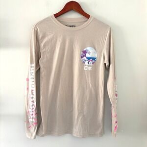 Fresh Laundry Hokusai Great‎ Wave Tokyo Japan Graphic Long Sleeve Shirt Mens Sm
